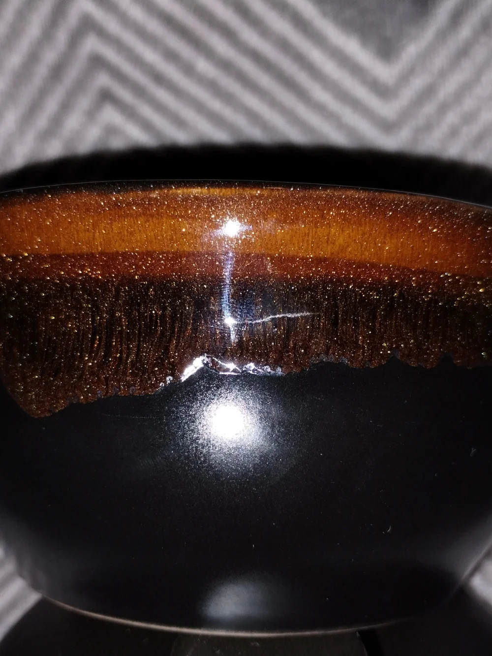 Roscher & Co Beautiful Orange Glazed Drip Decorated Ceramic